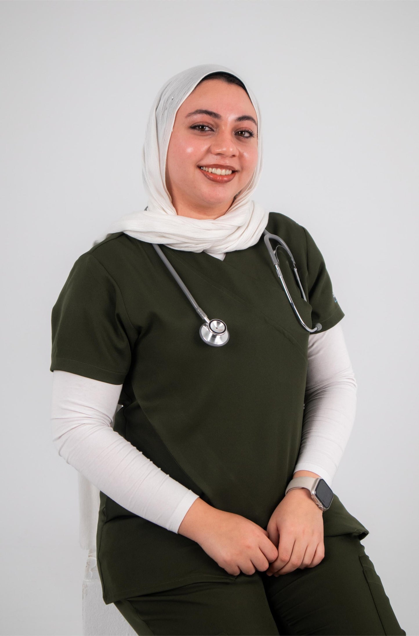 Fearless female scrub in Olive Green