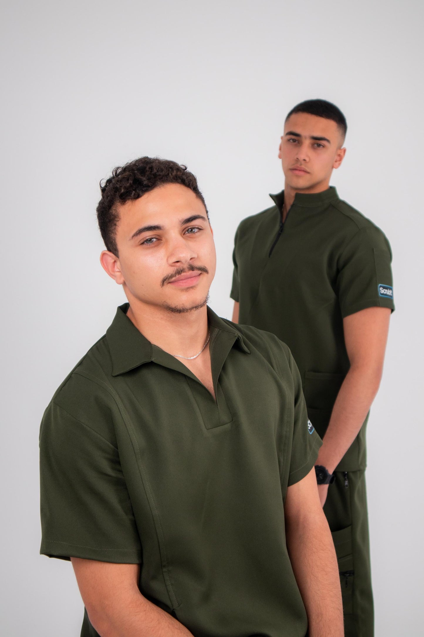Elite male scrub in Olive Green