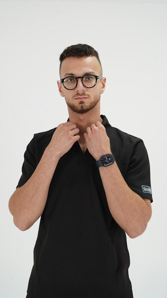 Elite male scrub in black